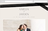 "Inky" - Wedding Website in Onyx by Inkblot Design - Desktop Design