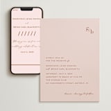 "Mod Initials" - Wedding Website in Rust by Genna Blackburn - Match Your Stationery