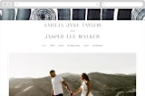 "Painted Trails" - Wedding Website in Navy by Alethea and Ruth - Desktop Design