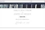 "Painted Trails" - Wedding Website in Navy by Alethea and Ruth - Desktop Design