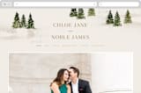 "Into the Forest" - Wedding Website in Cream by Alethea and Ruth - Desktop Design