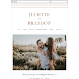 "Center Crest" - Wedding Website in Sweet Potato by Alethea and Ruth - Mobile Layout