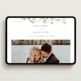 "Fleur" - Wedding Website in Lily by Everett Paper Goods - Desktop Design