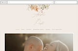"Wildflower wreath" - Wedding Website in Meadow by Grace Kreinbrink - Desktop Design