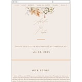 "Wildflower Wreath" - Wedding Website in Meadow by Grace Kreinbrink - Mobile Layout