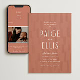 "Echo" - Wedding Website in Rust by Jennifer Wick - Match Your Stationery