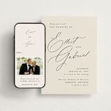 "Scripted Names" - Wedding Website in Ecru by Hooray Creative - Match Your Stationery