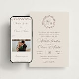 "Delicate monogram" - Wedding Website in Ecru by Hooray Creative - Match Your Stationery