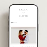 "Ashbury" - Wedding Website in Ink by Kristie Kern - Mobile Layout