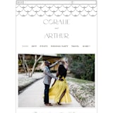 "Arcadia" - Wedding Website in Noir by Olivia Raufman - Mobile Layout