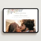 "Summer Garden" - Wedding Website in Garden Rose by Wildfield Paper Co - Desktop Design