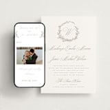 "Romantic Wreath" - Wedding Website in Chantilly by Wildfield Paper Co - Match Your Stationery