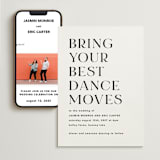 "dance moves" - Wedding Website in Tuxedo by Angela Garrick - Match Your Stationery