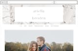 "Winter Birch" - Wedding Website in Natural by Melanie Severin - Desktop Design