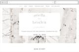 "Winter Birch" - Wedding Website in Natural by Melanie Severin - Desktop Design