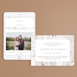 "Winter Birch" - Wedding Website in Natural by Melanie Severin - Match Your Stationery