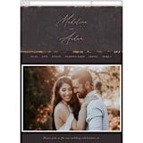 "Autumn Stroll" - Wedding Website in Moody by Erin German - Mobile Layout