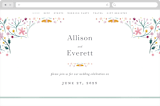 "Delicate Garden" - Wedding Website in Wildflower by Ashley DeMeyere - Desktop Design