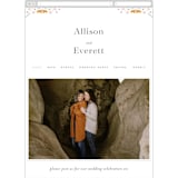 "Delicate Garden" - Wedding Website in Wildflower by Ashley DeMeyere - Mobile Layout