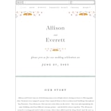 "Delicate Garden" - Wedding Website in Wildflower by Ashley DeMeyere - Mobile Layout