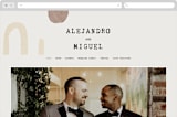 "Minimalist Shapes" - Wedding Website in Natural by Heather Cairl - Desktop Design