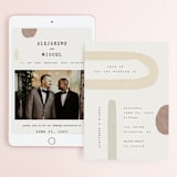"Minimalist Shapes" - Wedding Website in Natural by Heather Cairl - Match Your Stationery