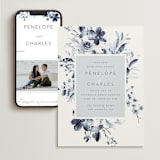 "Love Story" - Wedding Website in Indigo by Leah Bisch - Match Your Stationery
