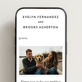 "Make it official" - Wedding Website in Panda by Lea Delaveris - Mobile Layout