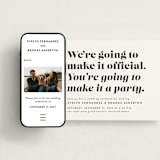 "Make it official" - Wedding Website in Panda by Lea Delaveris - Match Your Stationery