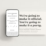 "Make it official" - Wedding Website in Panda by Lea Delaveris - Match Your Stationery