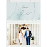 "Ocean Vibes" - Wedding Website in Sky by Marina Onoprienko - Mobile Layout