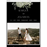 "A Wedding in the Garden" - Wedding Website in Charcoal by Chris Griffith - Mobile Layout