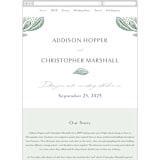 "Ornate" - Wedding Website in Sage by Jen Owens - Mobile Layout