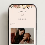 "Forest Flowers" - Wedding Website in Desert by Susan Moyal - Mobile Layout