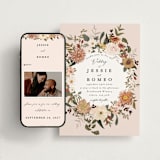 "Forest Flowers" - Wedding Website in Desert by Susan Moyal - Match Your Stationery