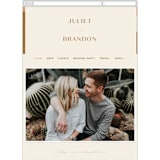 "Rustic Union" - Wedding Website in Sunset by Michelle Taylor - Mobile Layout