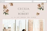 "Halcyon" - Wedding Website in Dove by Olivia Kanaley Inman - Desktop Design