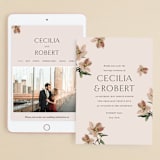 "Halcyon" - Wedding Website in Dove by Olivia Kanaley Inman - Match Your Stationery