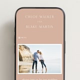 "Overlap" - Wedding Website in Terracotta by Kelly Schmidt - Mobile Layout