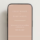 "Overlap" - Wedding Website in Terracotta by Kelly Schmidt - Mobile Layout