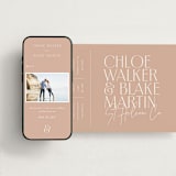 "Overlap" - Wedding Website in Terracotta by Kelly Schmidt - Match Your Stationery