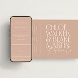 "Overlap" - Wedding Website in Terracotta by Kelly Schmidt - Match Your Stationery