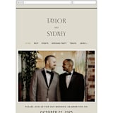"Seraphina" - Wedding Website in Sand by Robert and Stella - Mobile Layout