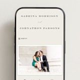 "Softly Swept" - Wedding Website in Ivory by Carolyn Nicks - Mobile Layout