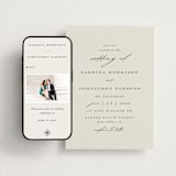 "Softly Swept" - Wedding Website in Ivory by Carolyn Nicks - Match Your Stationery