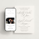 "When I Fall In Love" - Wedding Website in Snow Bright by Design Lotus - Match Your Stationery