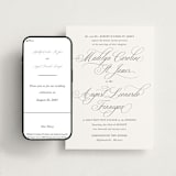 "When I Fall In Love" - Wedding Website in Snow Bright by Design Lotus - Match Your Stationery