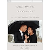"Capsule" - Wedding Website in Stone by Everett Paper Goods - Mobile Layout