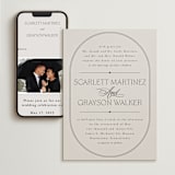 "Capsule" - Wedding Website in Stone by Everett Paper Goods - Match Your Stationery