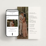 "Portrait" - Wedding Website in Platinum by Heather Schertzer - Match Your Stationery